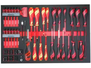 Image of Teng TTEMD98N 98pc 2 Colour EVA Screwdriver and Bit Driver Set
