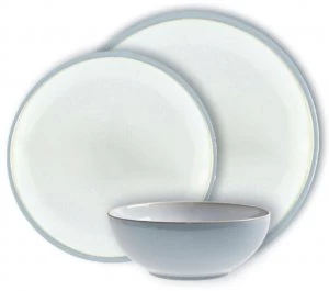 Image of Denby Everyday 12 Piece Dinner Set Cool Blue
