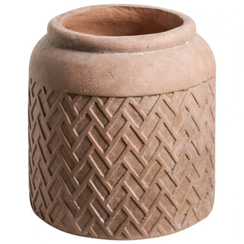 Image of Beliani Plant Pot Gerakas 35cm Beige