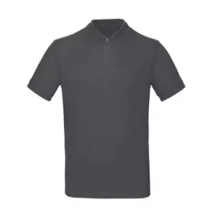 image of B&C Mens Inspire Polo (L) (Slate Grey)