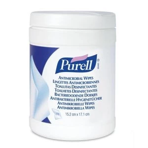 image of Purell Antimicrobial Wipes Canister 270 Wipes