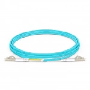 image of Fiber Duplex Patch Cord Om3 50/125 Lc/st Aqua- 2 M