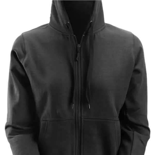 Image of Snickers Womens Zip Hoodie - Black - XS