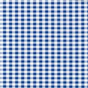 image of Fablon Sticky Back Plastic - Blue Gingham - 450mm x 2m