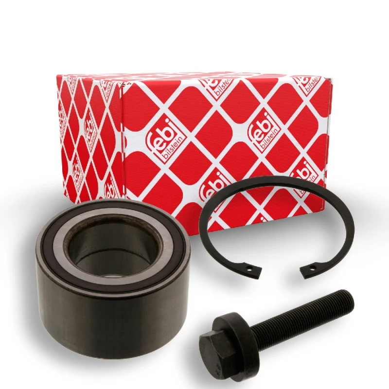 Image of FEBI BILSTEIN 38863 Wheel bearing kit Front Axle Right, with ABS sensor ring Wheel Bearing Kit (654)