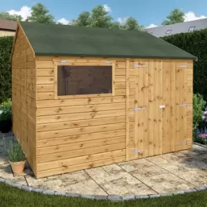 Image of 10' x 10' Mercia Shiplap Reverse Apex Workshop (3.2m x 3m)