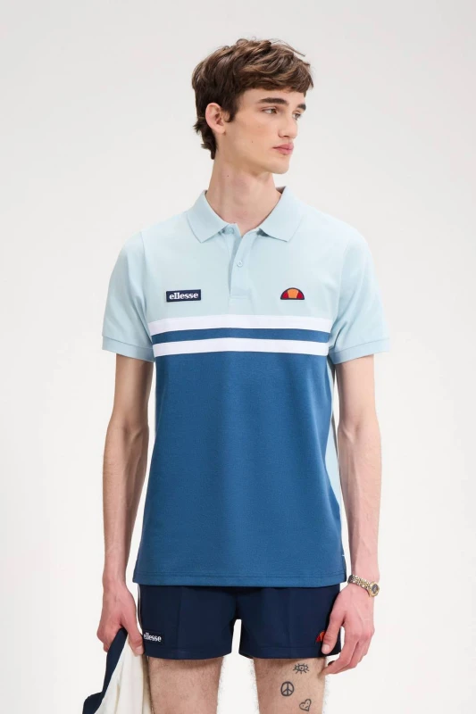 Image of Ellesse Mens Muccia Polo in Blue Size: 2XL Blue Male 2XL