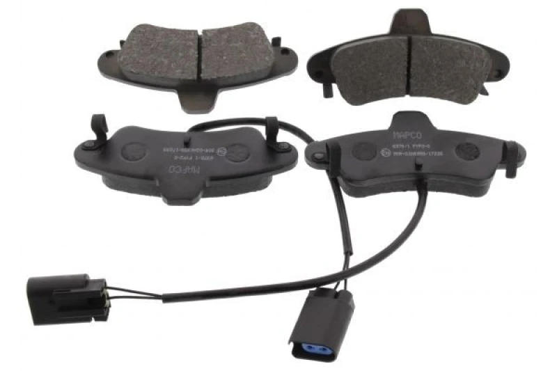 Image of MAPCO 6370/1 Brake pad set Rear Axle, incl. wear warning contact Brake Pad Set,disc brake (402)