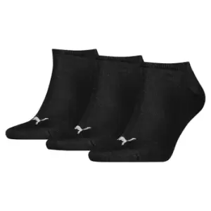 Image of Puma Sneaker Invisible Socks (3 Pairs) (black, 2.5-5)