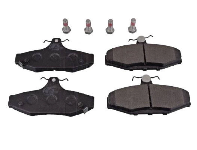Image of Blue PRINT ADG04211 Brake pad set Rear Axle, with acoustic wear warning, with bolts/screws Brake Pad Set,disc brake (402)