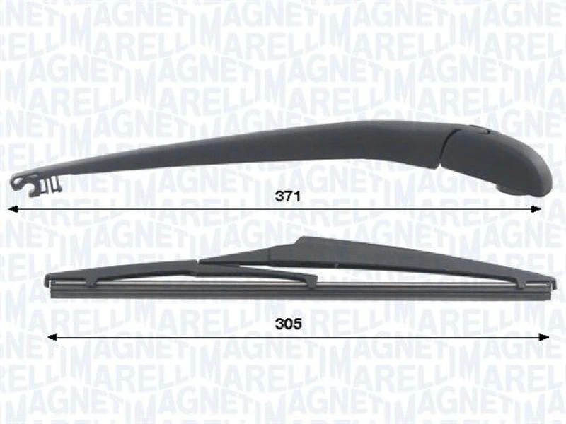Image of MAGNETI MARELLI Wiper arm set MAGNETI MARELLI 000723180432