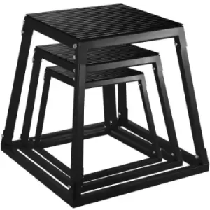 Image of Plyometric Jump Box Plyo Platform Box Set 12''18''24'' Heavy-Duty Squat Box