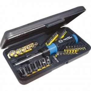 image of CK 45 Piece Ratchet Screwdriver Bit and Socket Set Combination