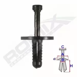 Image of ROMIX Clip C70435 BMW,3 Limousine (E46),3 Limousine (E90),5 Limousine (E39),3 Touring (E46),3 Coupe (E46),5 Touring (E39),3 Cabrio (E46)