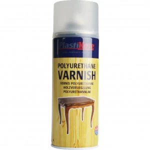 Image of Plastikote Fast Dry Enamel Aerosol Spray Paint Clear Satin 400ml