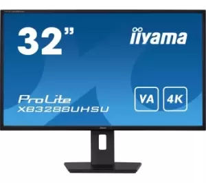 image of iiyama ProLite 31.5" XB3288UHSU-B5 4K Ultra HD LED Monitor