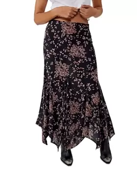 Image of Free People Floral Print Maxi Skirt