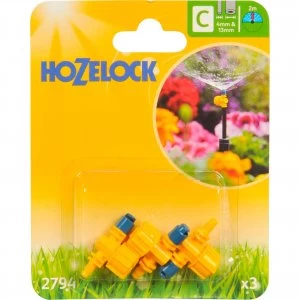 Image of Hozelock CLASSIC MICRO 180° Adjustable Microjet 5/32" / 4mm Pack of 3