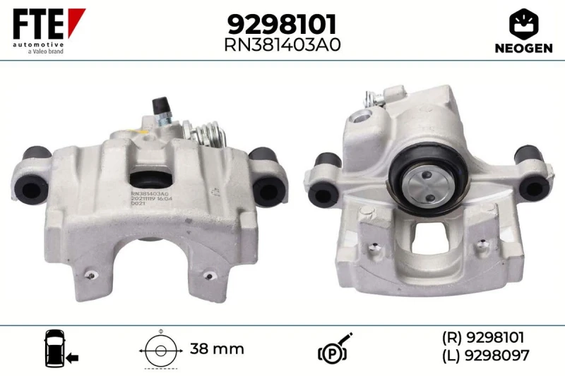 Image of Brake caliper FTE 9298101