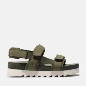 Image of Timberland Santa Monica Sunrise Backstrap Sandal For Her In Dark Green Dark Green, Size 4