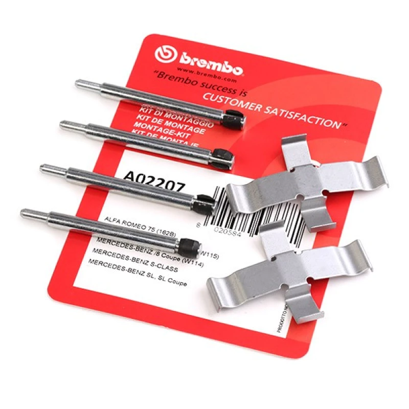 Image of BREMBO A 02 207 Accessory Kit, disc brake pads PRIME LINE Accessory Kit,disc brake pads (1164)