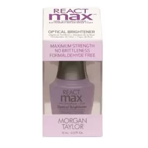 Image of Morgan Taylor REACTmax Nail Strengthener + Extended Wear Base Coat - Optical Brightener