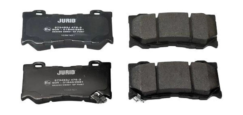 Image of JURID 573453J Brake pad set with acoustic wear warning, without accessories Brake Pad Set,disc brake (402)