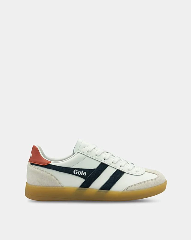 Image of Gola Gola Mens Viper Leather Trainer - White White - Gola - Size: 11 White Male 11 GO05405