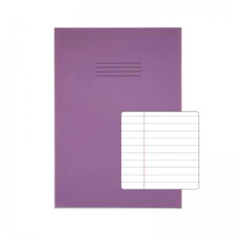 Image of RHINO 13 x 9 A4 Oversized Exercise Book 80 Pages 40 Leaf Purple 8mm VTSRVDU0802144