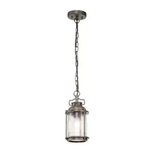 image of Kichler Ashland Bay Outdoor Pendant Ceiling Light Burnished Bronze, IP44