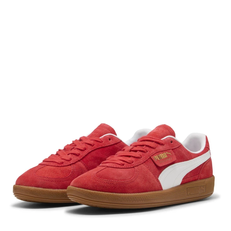 Image of Puma PUMA Palermo Mens Trainers Red/White male 8 (42)
