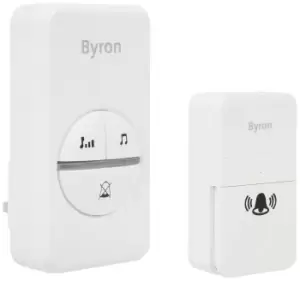 Byron DBY-23442BS 100m Plug-In Doorbell - Single, White