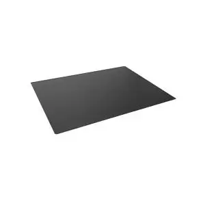 Image of Durable Desk Mat with Contoured Edges 650x500mm Polypropylene Black