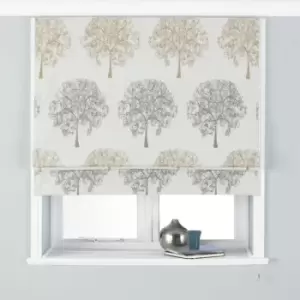 Image of Paoletti Oakdale Blackout Roman Blind Polyester Silver (91X137Cm)