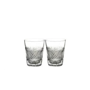 Image of Waterford Diamond Line Shot Glass Set Of 2
