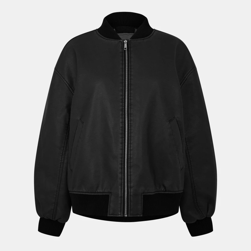 Image of Jack Wills Womens Aviator Jacket Black female 8 (XS)