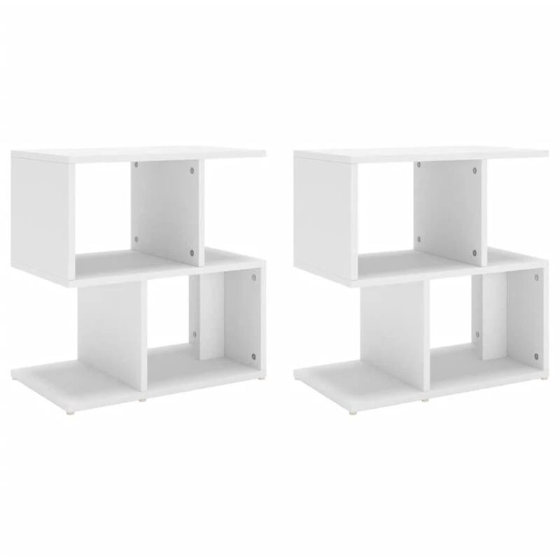 Image of VIDAXL Bedside Cabinets 2 pcs White 50x30x51.5cm Engineered Wood vidaXL 8720286558713