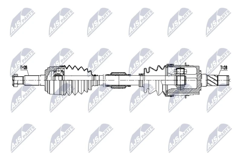 Image of NTY Drive shaft NTY NPW-MZ-120