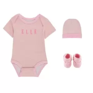 image of Elle Elle Stripe 3P Set Bb99 - Pink