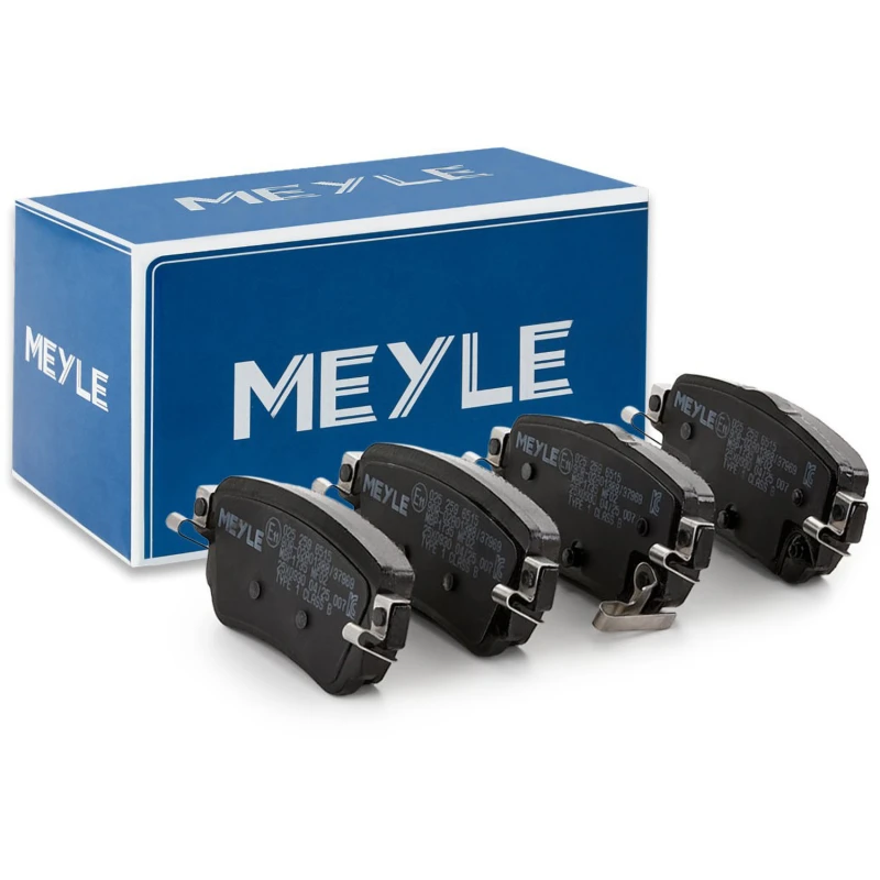 Image of MEYLE 025 259 6515 Brake pad set Rear Axle, with acoustic wear warning, Original Quality, with anti-squeak plate Brake Pad Set,disc brake (402)