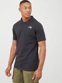 The North Face Raglan Jersey Polo - Black, Size 2XL, Men