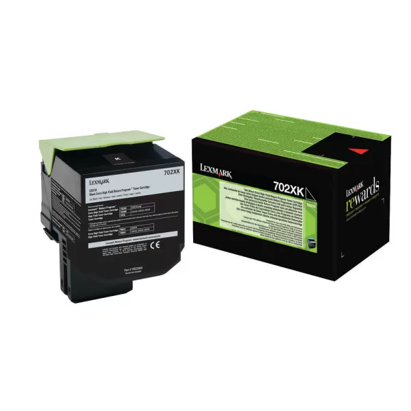 Image of Compatible Lexmark 702XK Extra Black High Capacity Toner Cartridge