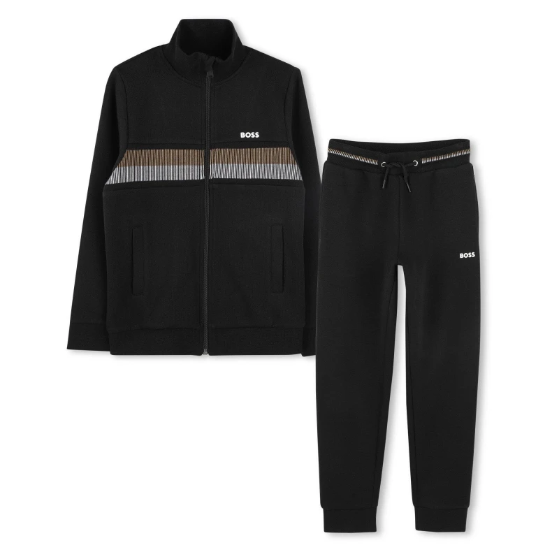 Image of Boss Tracksuit Juniors - Black 13 - 14 Years