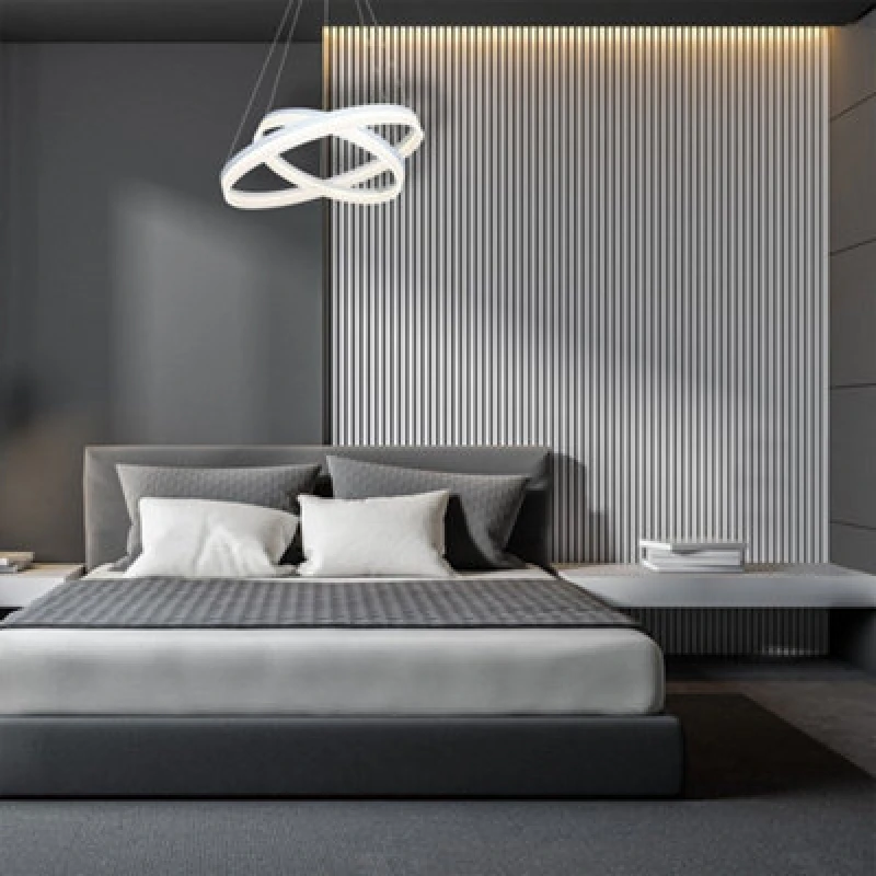 Image of Milagro Ring LED Pendant Lamp Circular White With Built In Light Source White unisex