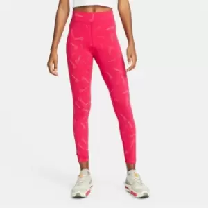 Image of Nike High Waist AOP Tights Womens - Pink