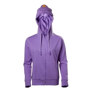 Image of Adventure Time - Lumpy Space Princess Womens Extra Small Hoodie - Purple