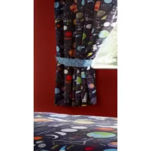Image of Planets Pair of Curtains 66x72'' Boys Bedroom