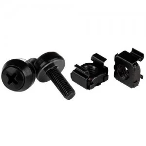 Image of M5x12mm Screws and Cage Nuts Black x50