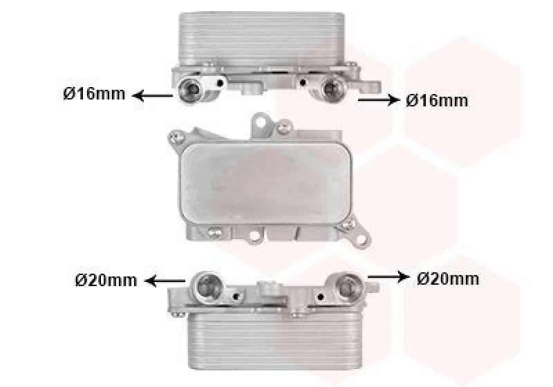 Image of VAN WEZEL Automatic transmission oil cooler VAN WEZEL 03013719