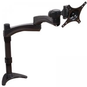 Image of Double Arm Flat Screen Desk Mount For Screens Up To 24" Max Weigh